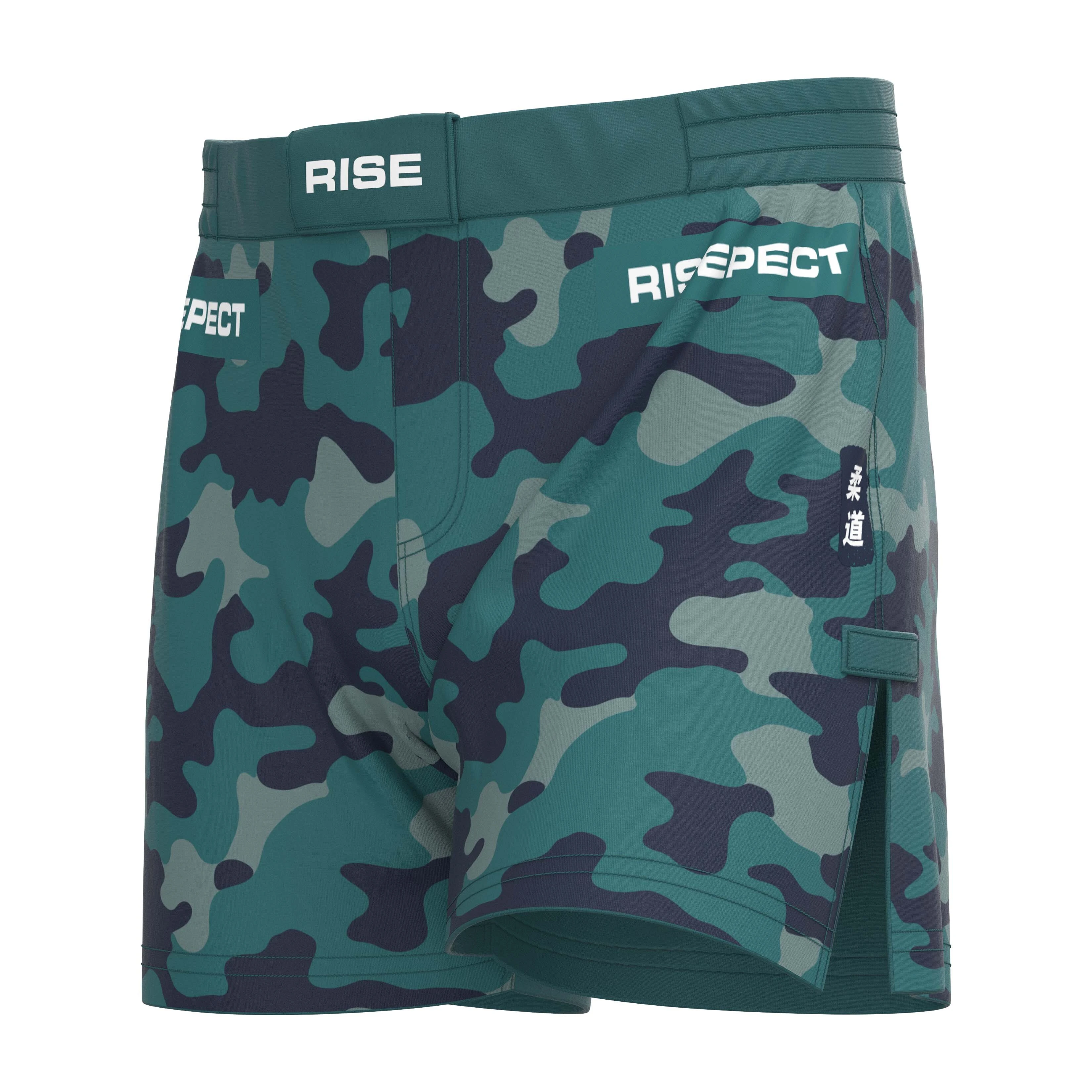 Camouflage Pattern Velcro Design MMA Shorts 1
