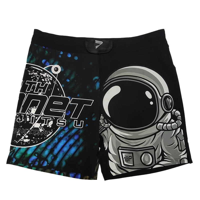 Lonely Space Astronaut Pattern MMA Shorts 1