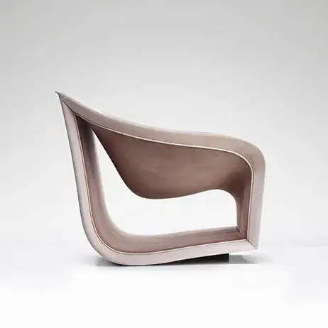 Comfy Modern Lounge Chair Stainless Steel + Fabric by HENYANG 5