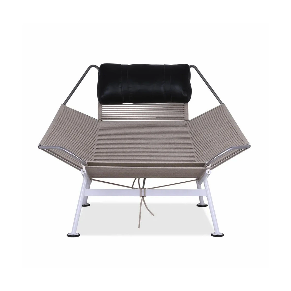 C233 Single lounge chair minimalist classic woven creative lounge chair medieval furniture flag rope chair 1