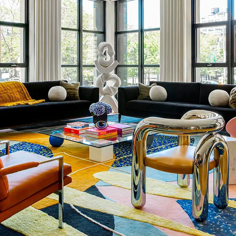 Modern Leather Lounger Living Room - - HENYANG 9