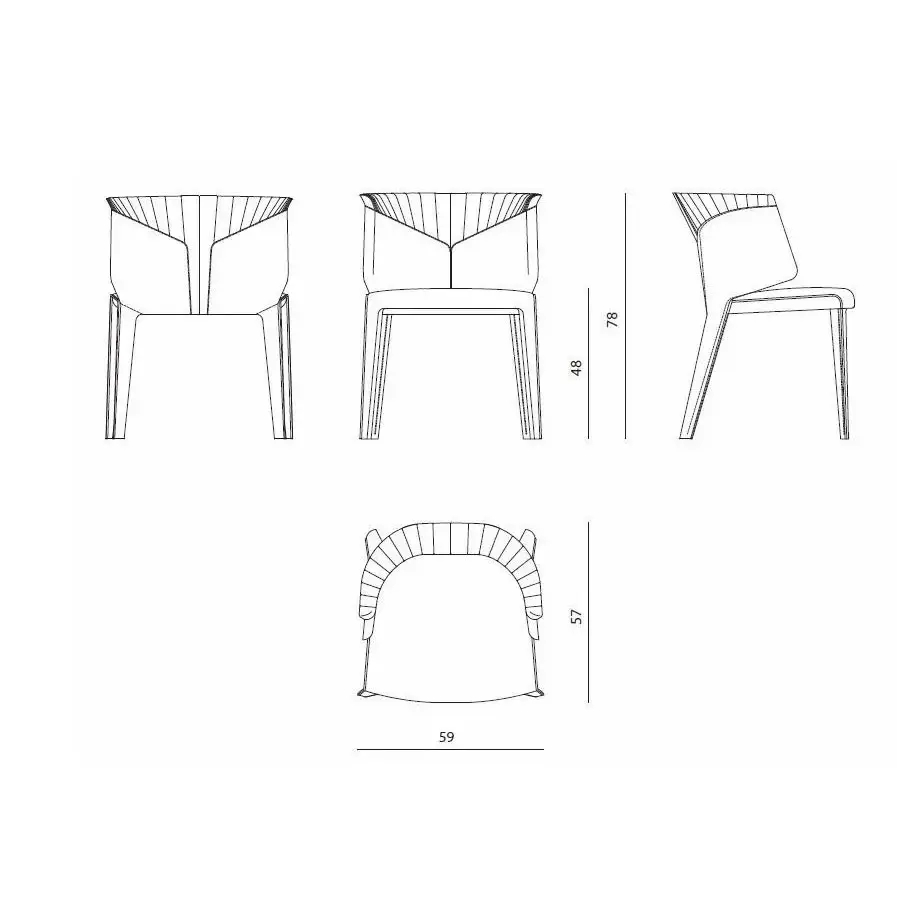 Modern Accent Lounge Chair N - - HENYANG 4