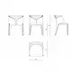 Modern Accent Lounge Chair N - - HENYANG 4