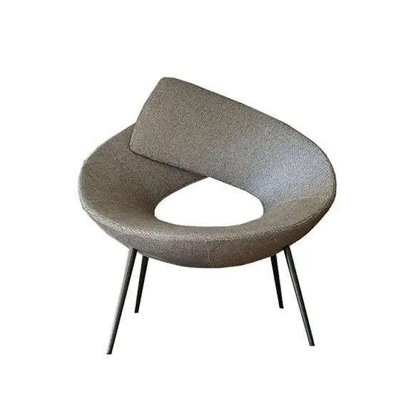 Modern Accent Lounge Chair Fiberglass Shell by HENYANG 3