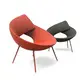 Modern Accent Lounge Chair Fiberglass Shell by HENYANG 2