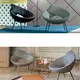 Modern Accent Lounge Chair Fiberglass Shell by HENYANG 7