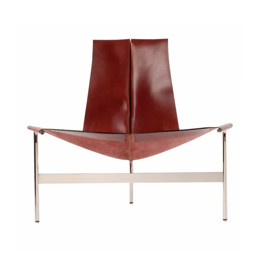 Wholesale Cheaper Modern Vintage Saddle Leather Hardware Lounge Chair 1