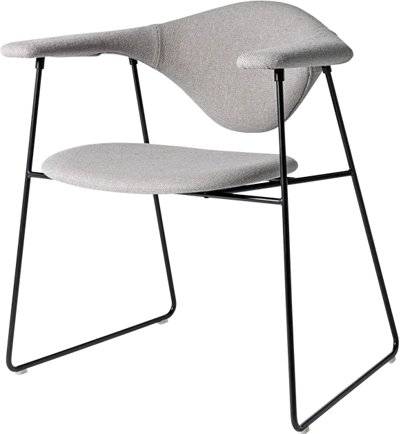 Direct Sales Nordic Style Handrail Design Solid Wooded Soft Package Iron Frame Dining Chair Cafe 1
