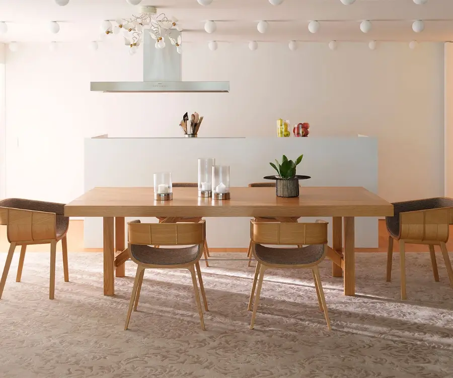 Dining Room Chair Nylon Base Steel Bolt - - HENYANG 6