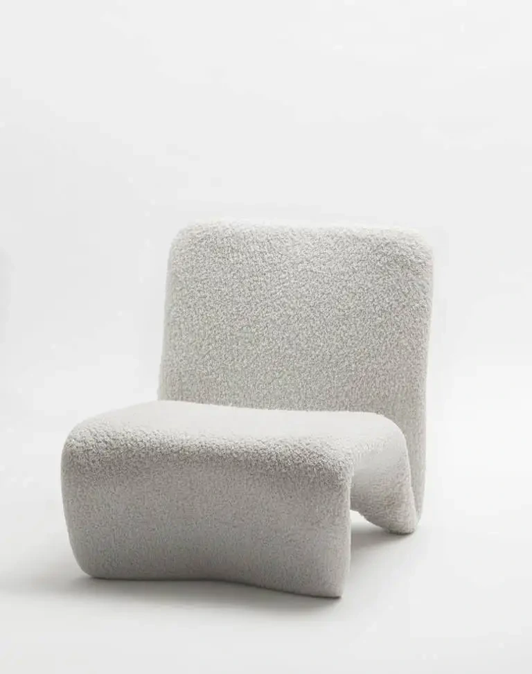 Disen Abstract Lines Fold And Etcetera Bend Lounge Chair Fiberglass Profiled Lounge Chair 1