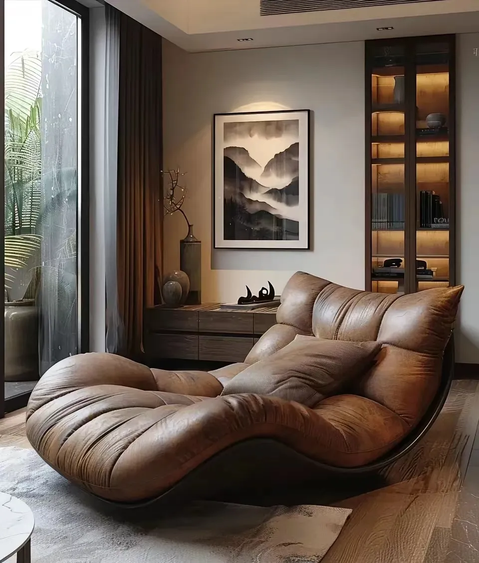 Modern Reclining Lounge Chair Living Room Furniture by HENYANG 4