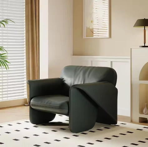 Modern style luxury relax chairs solid wood fram Velvete comfortable leisure sofa chair for living room 1