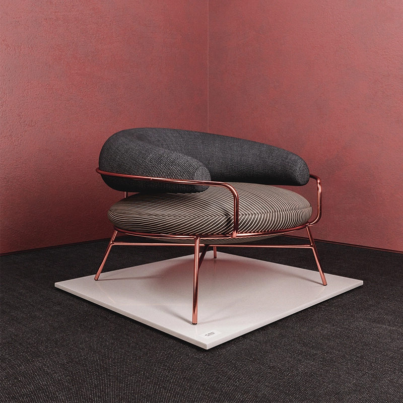 Light luxury sofa chair Italian minimalist designer leisure chair fashion simple creative modeling for living room bedroom 1