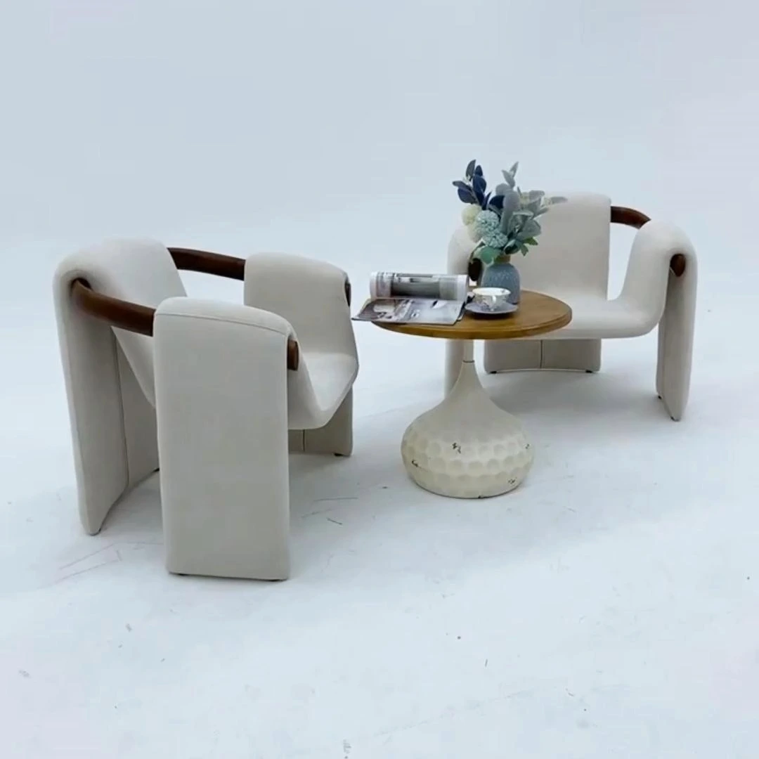 Norse Simple Fabric Single Sofa Chair Modern Hotel and Club Leisure for Home and Living Room Use 1
