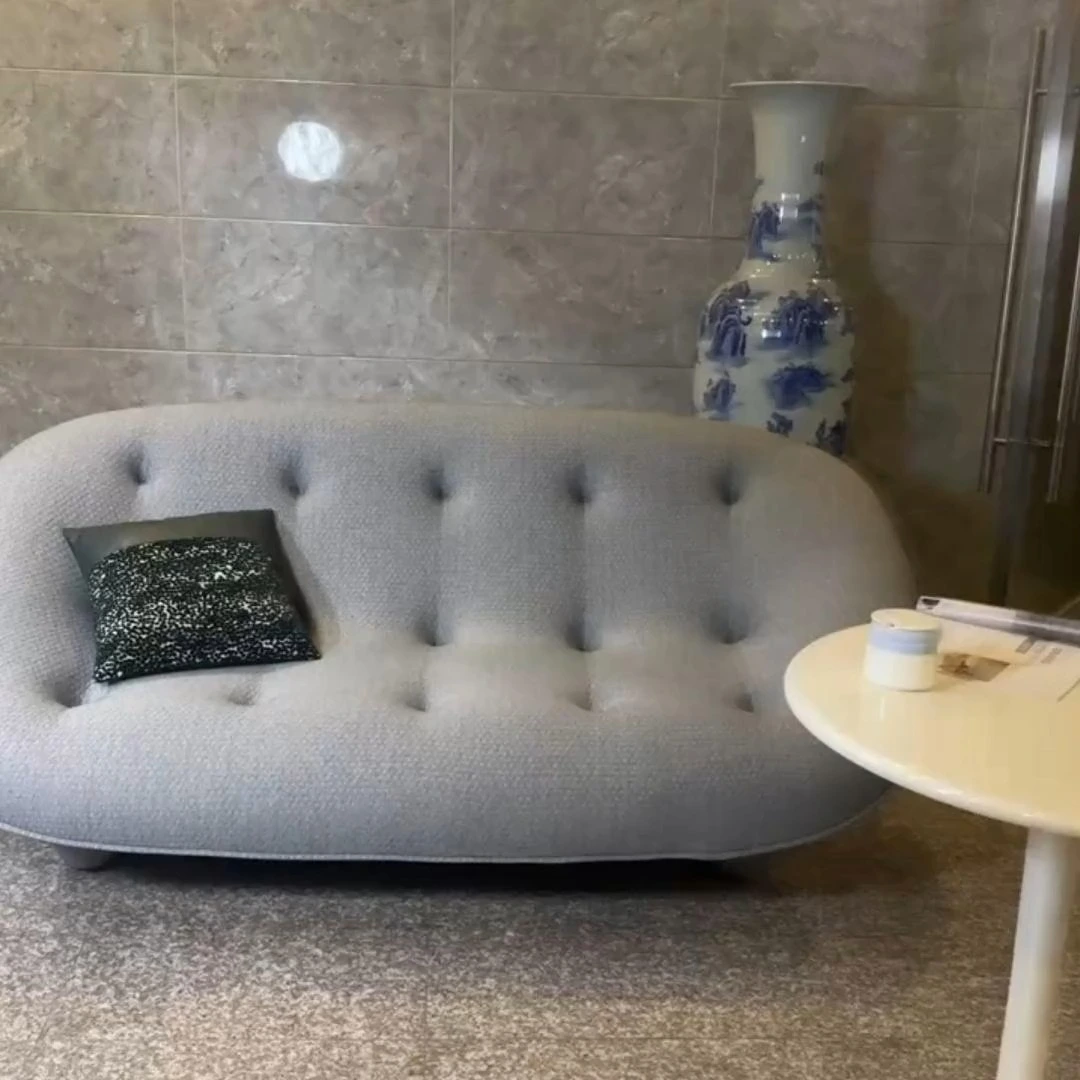 Modern home shell sofa suitable for family living room simple fabric design 1