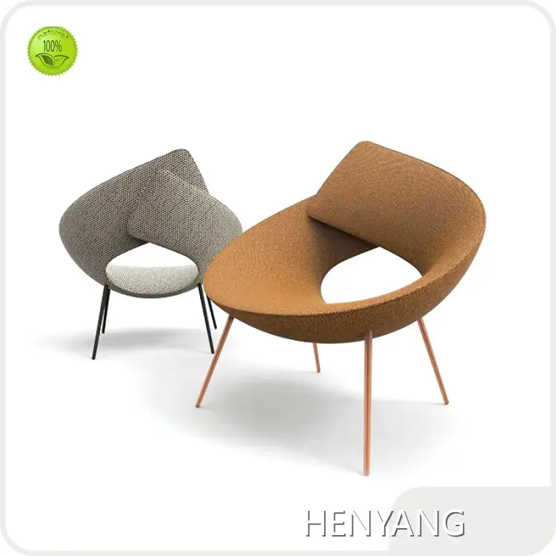 Modern Accent Lounge Chair Fiberglass Shell by HENYANG 1