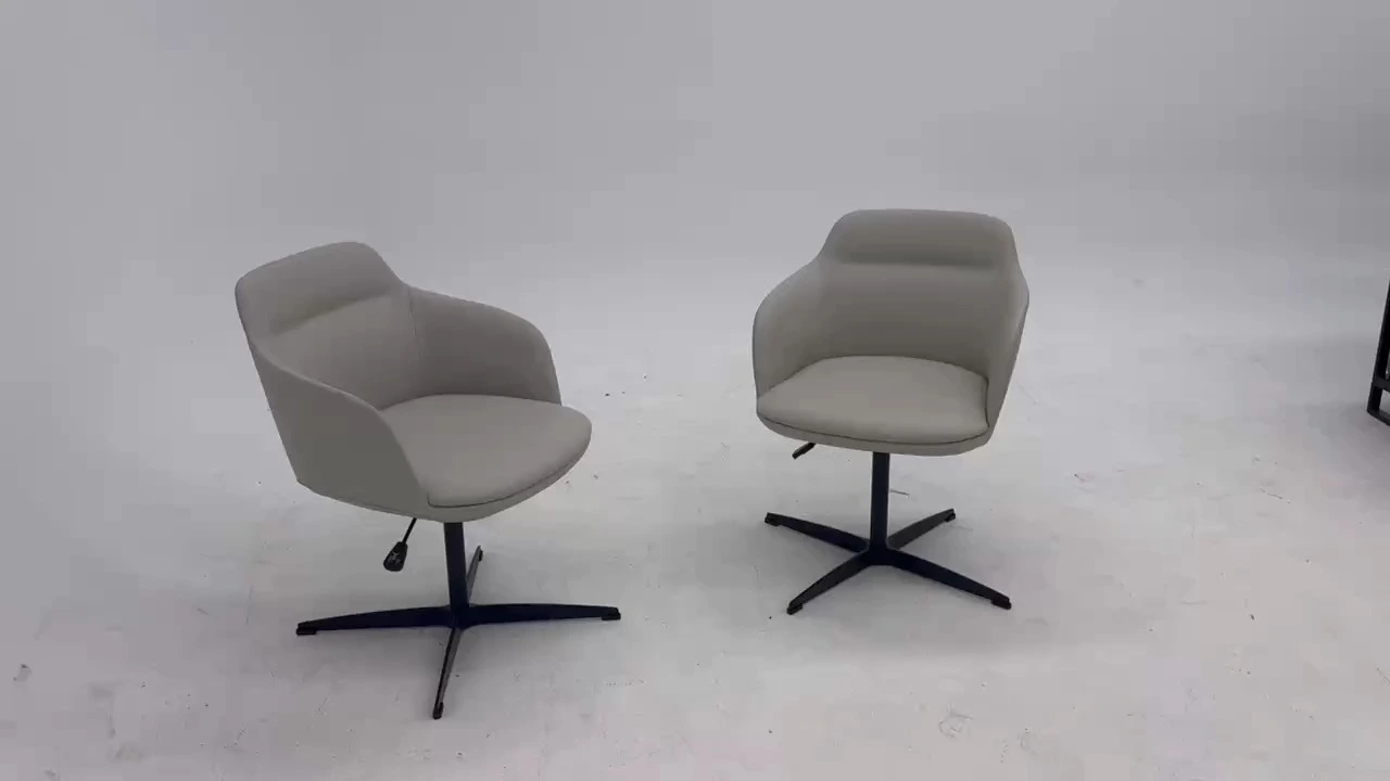 Swivel Office Chair with Backrest & Armrests, Nordic Style Comfortable Ergonomic Desk Chair 1