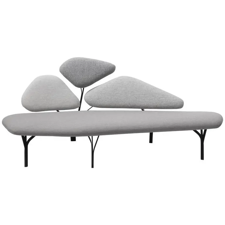 Sofa Simple and Fashionable Small House Living Room Double Fabric Sofa 1