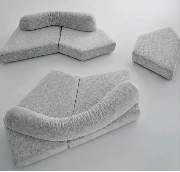 Italian rock sofa villa irregular combination sofa simple design corner sofa 1
