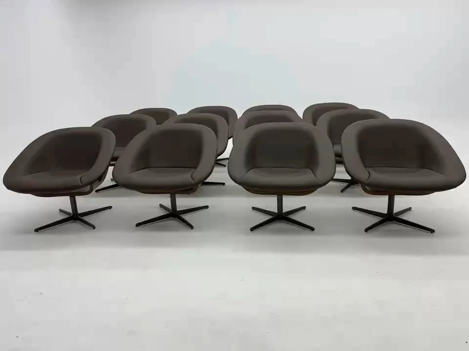 Leather Office Chair with Backrest, Simple and Luxurious Design 1