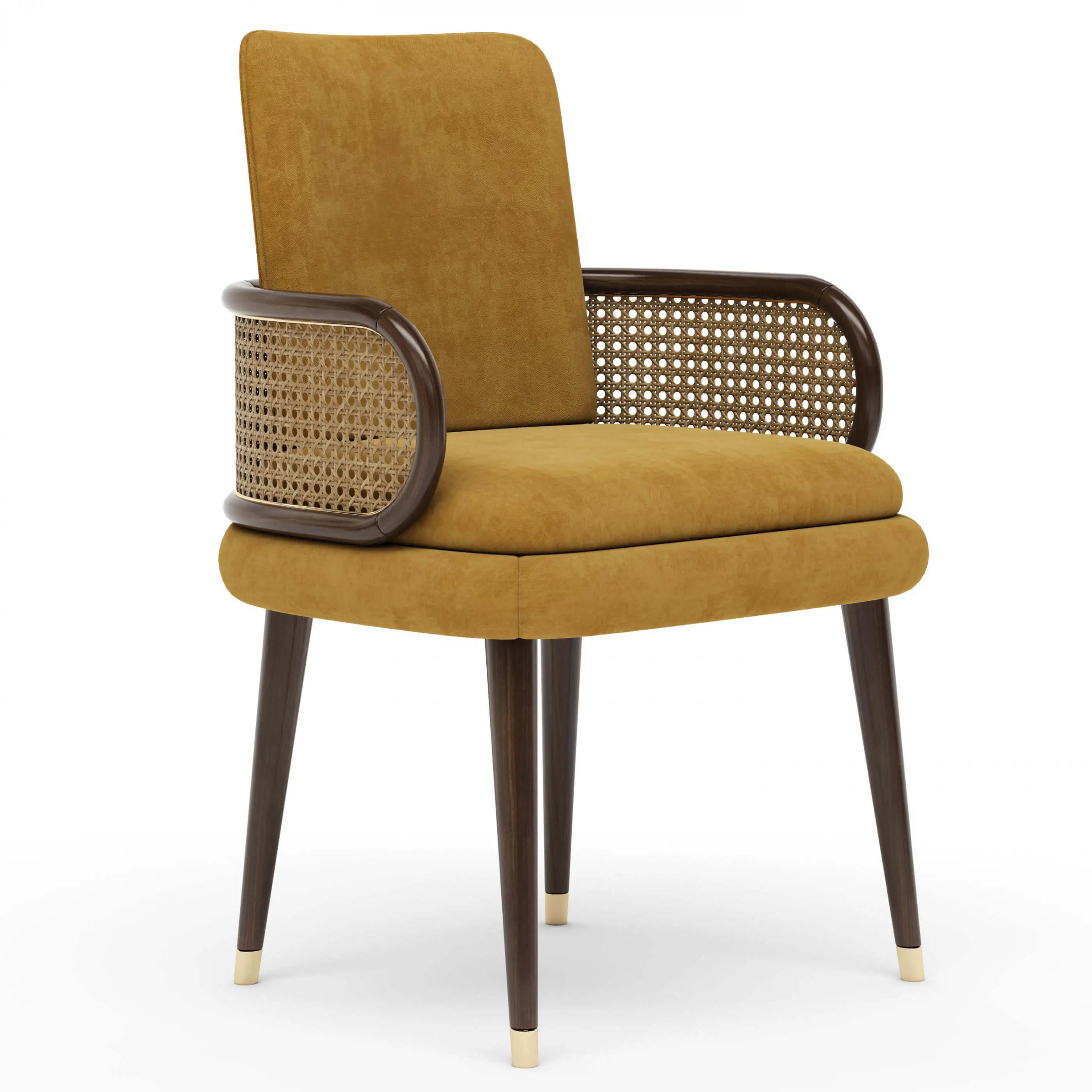 Leisure Chair with Backrest and Armrests for Living Room, Study, or Office 1