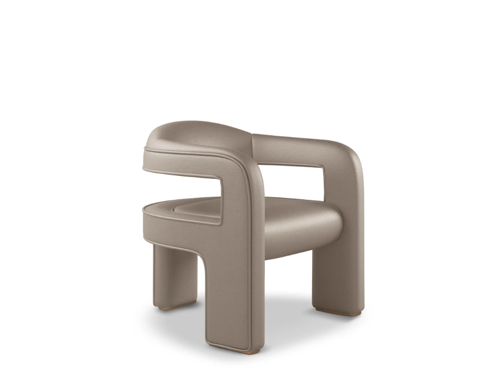 Simple and modern leisure chair, designer dining chair, Nordic lightweight single chair 1