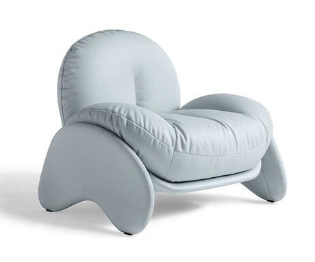 Light Luxury Designer Chair - Premium Leather Leisure Sofa Chair for Living Room Bedroom Decor 1