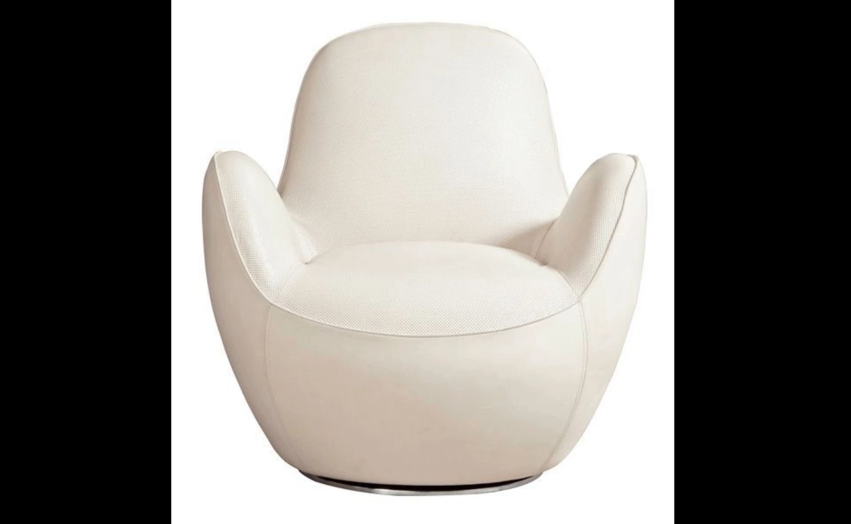 Minimalist Leisure Chair with Armrests and Backrest Support 1