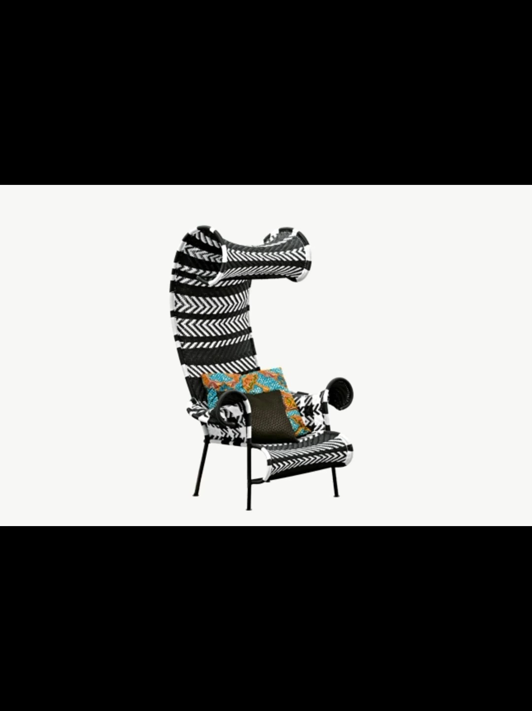 Outdoor Nordic Style Rattan Chair for Garden and Balcony Creative Rattan Chair for Outdoor Leisure and Terrace 1