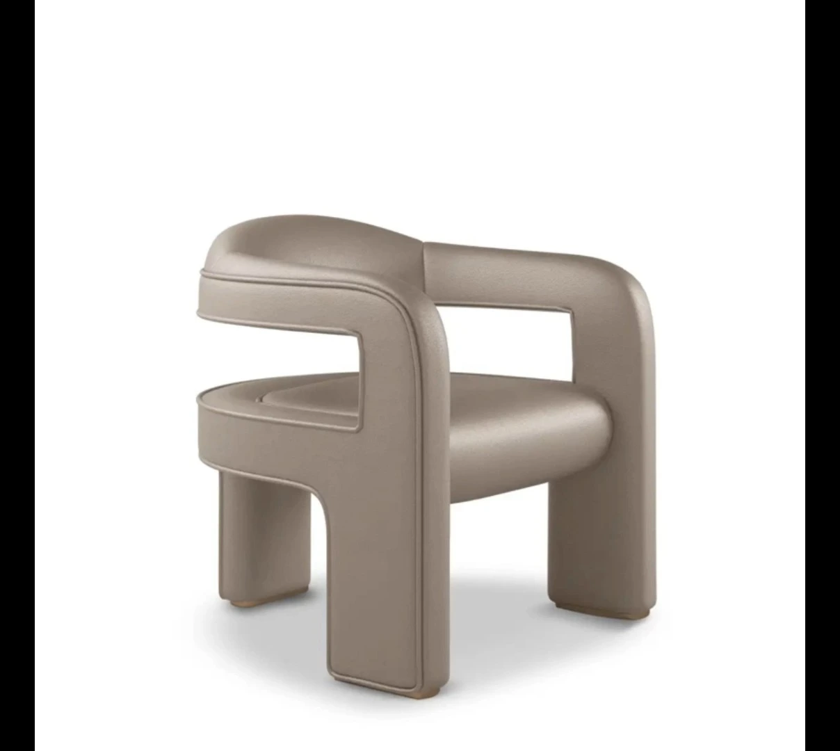 Simple and modern leisure chair, designer dining chair, Nordic lightweight single chair 1