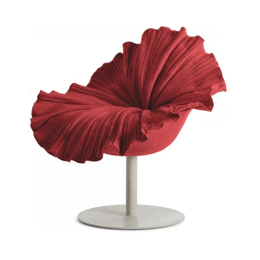 Designer Petal Chair - Creative Flower Embroidered Leisure Chair for Living Room, Villa, Single Person 1