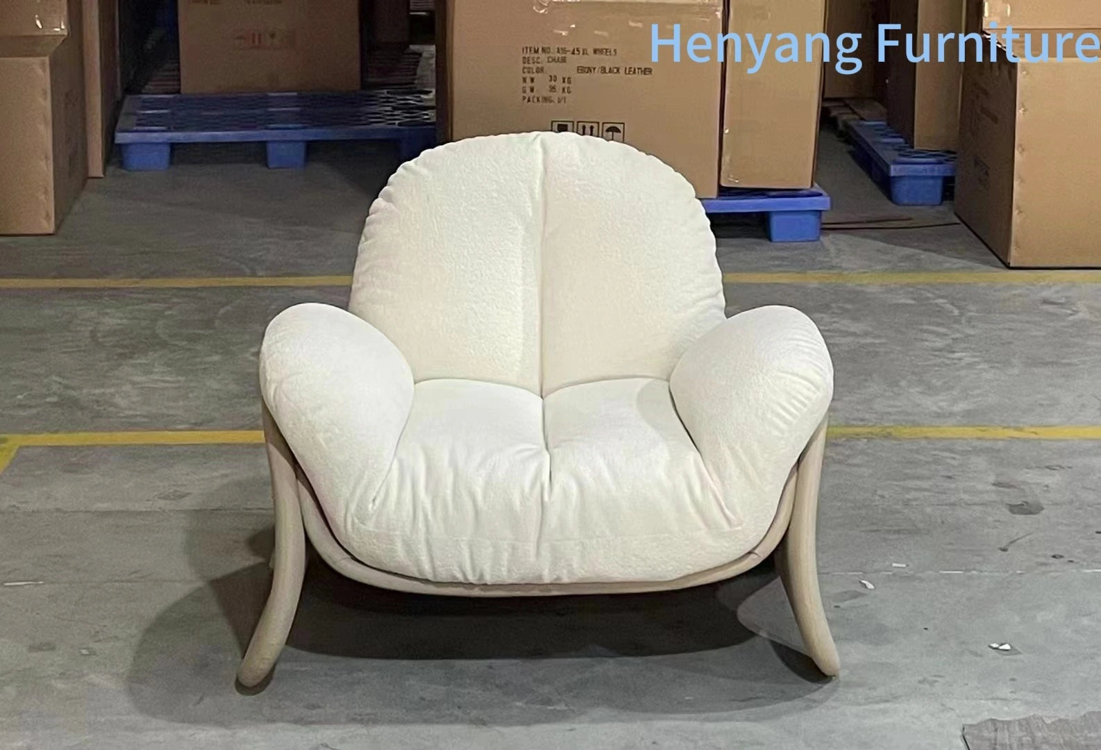 Light Luxury Designer Chair - Premium Leather Leisure Sofa Chair for Living Room Bedroom Decor 1