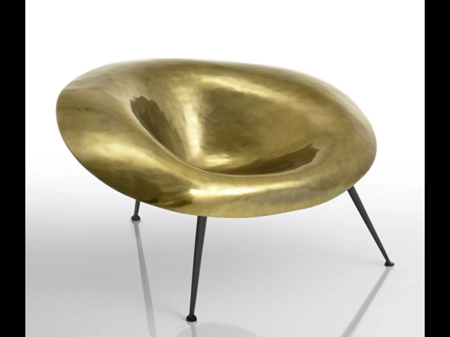Metal - Textured Art Leisure Chair, Modern Creative Living Room Decorative Chair 1