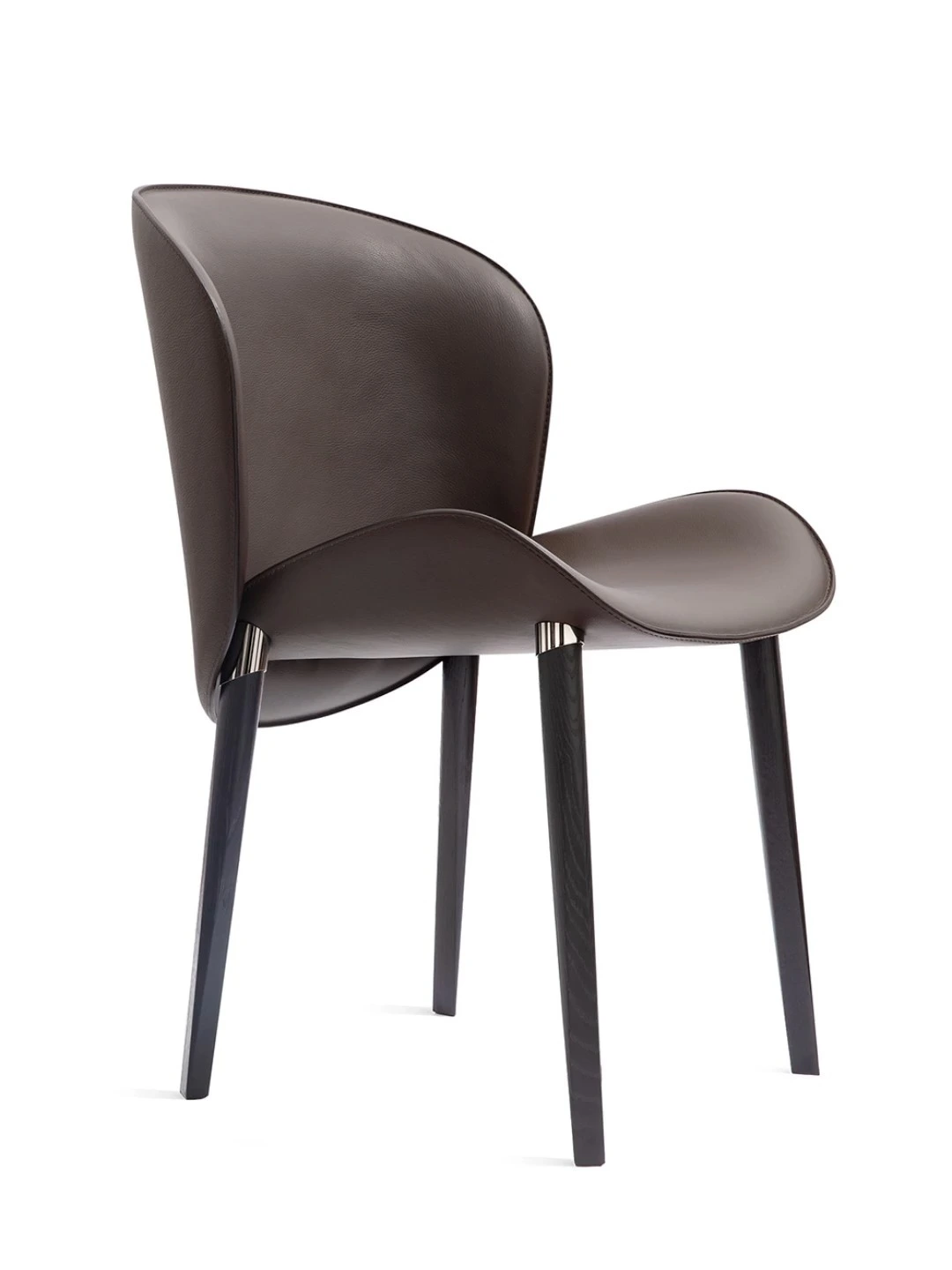 Solid Wood Leg Leisure Chair Dining Chair Living Room Hotel Minimalist Advanced Light Luxury Backrest Armchair Design Sense 1