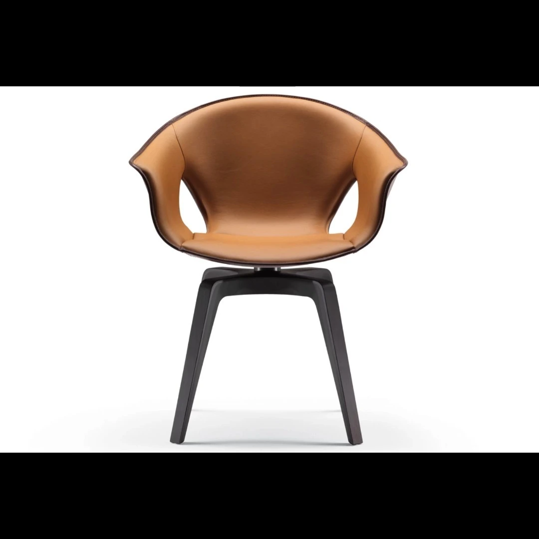 Classic Leather Dining Chair for Business Use 1
