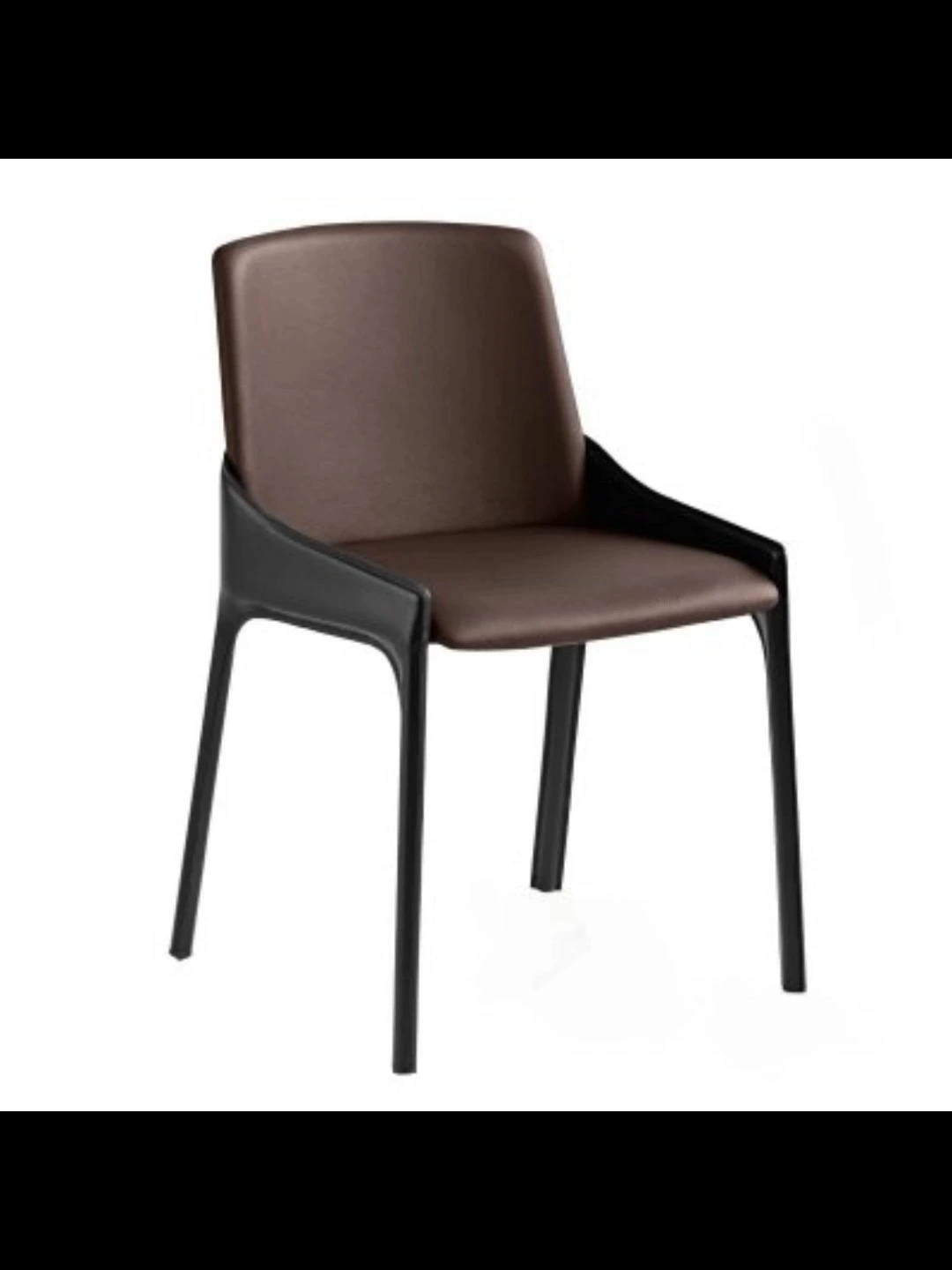 Italian saddle leather dining chair, Nordic desk and chair designer, minimalist armchair for makeup 1