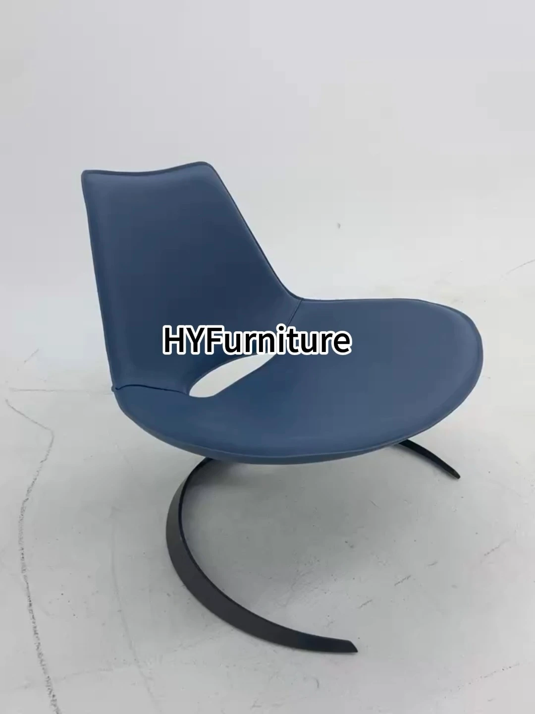 Design - Sense Leather Backrest Chair Leisure Chair Office Ergonomic Minimalist Light Luxury 1