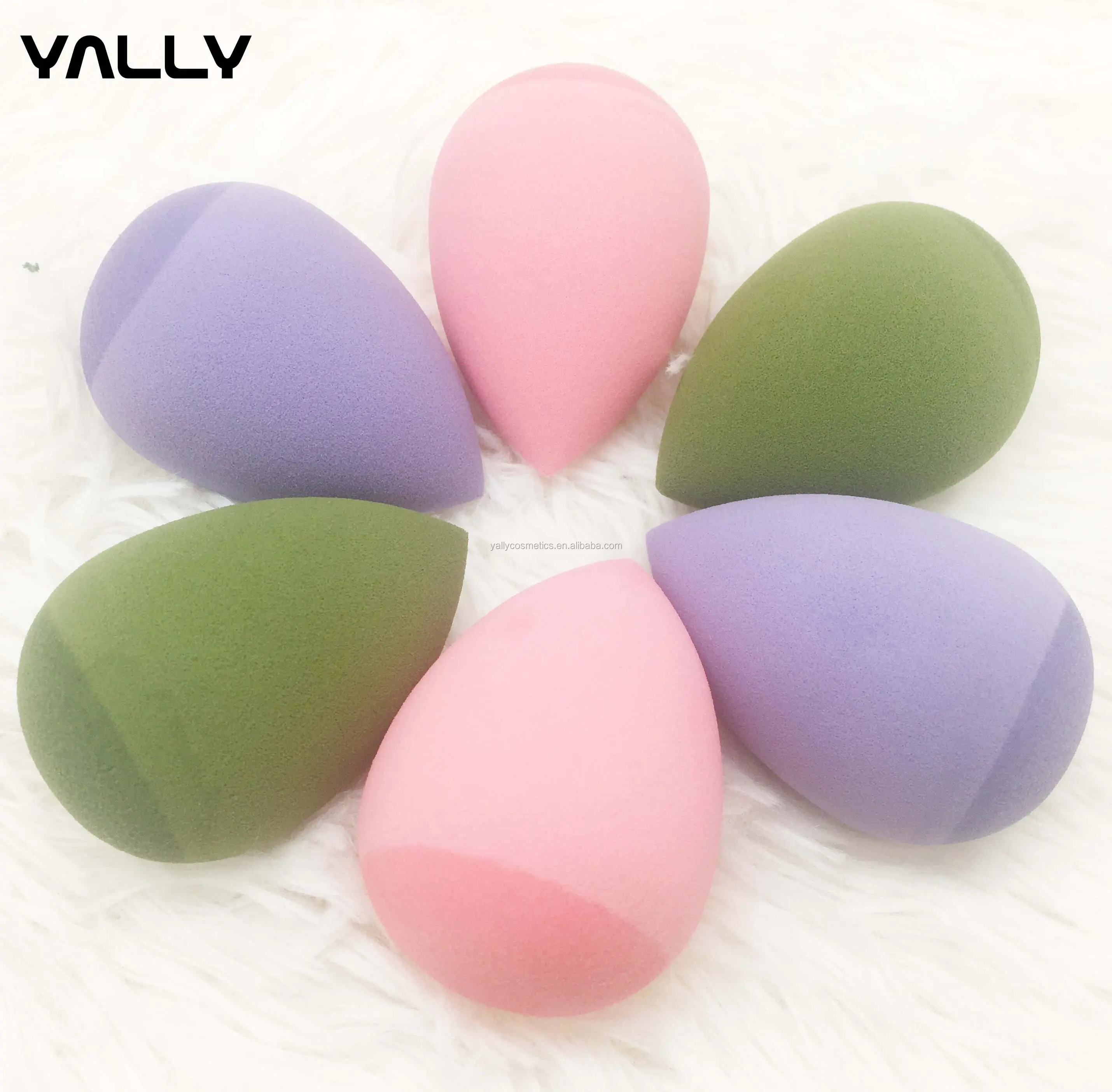 Newest Arrivals Private Label Hydrophilic Polyurethane Cognac Rainbow Foundation Resin Silicon Makeup Sponges 1