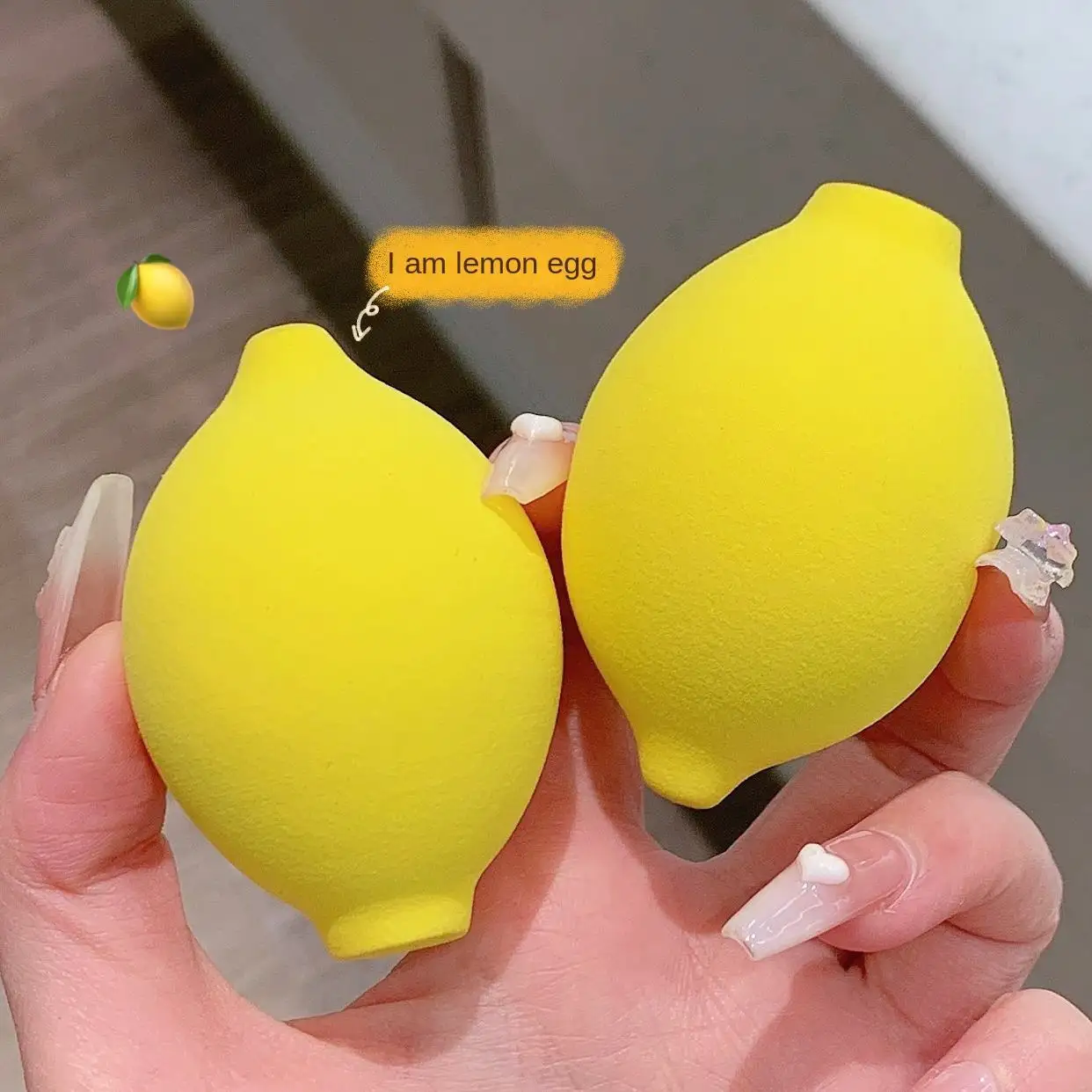 Private Label Wholesale Makeup Shaped Blending Cellulose Lemon Beauty Sponge 1