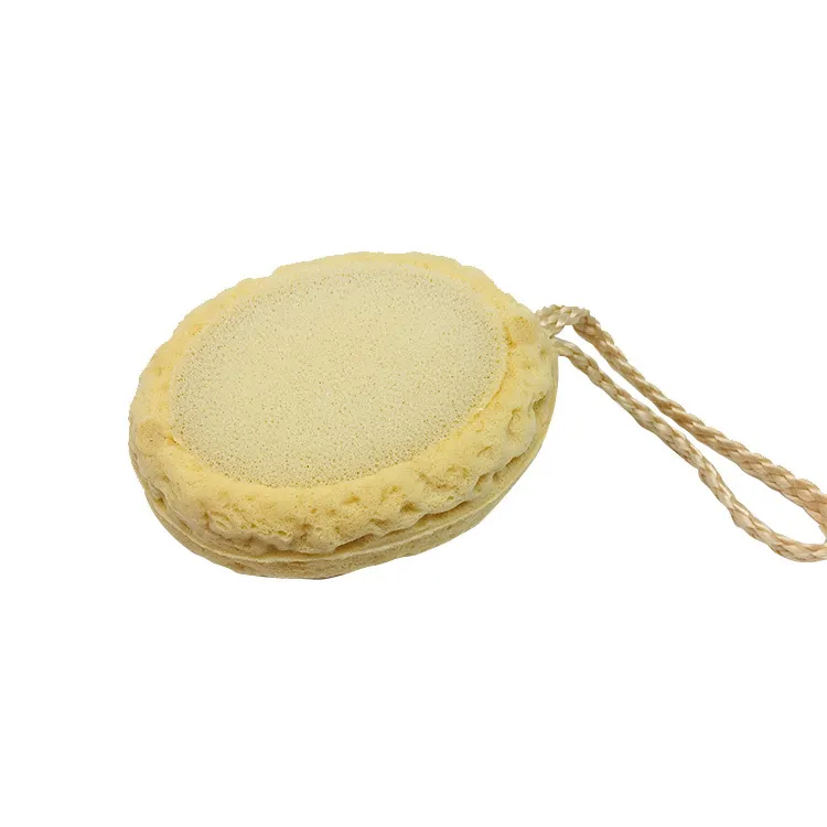 Custom Label Exfoliating Sponge Wholesale Round Body Cleansing Bath Sponge For Shower 1