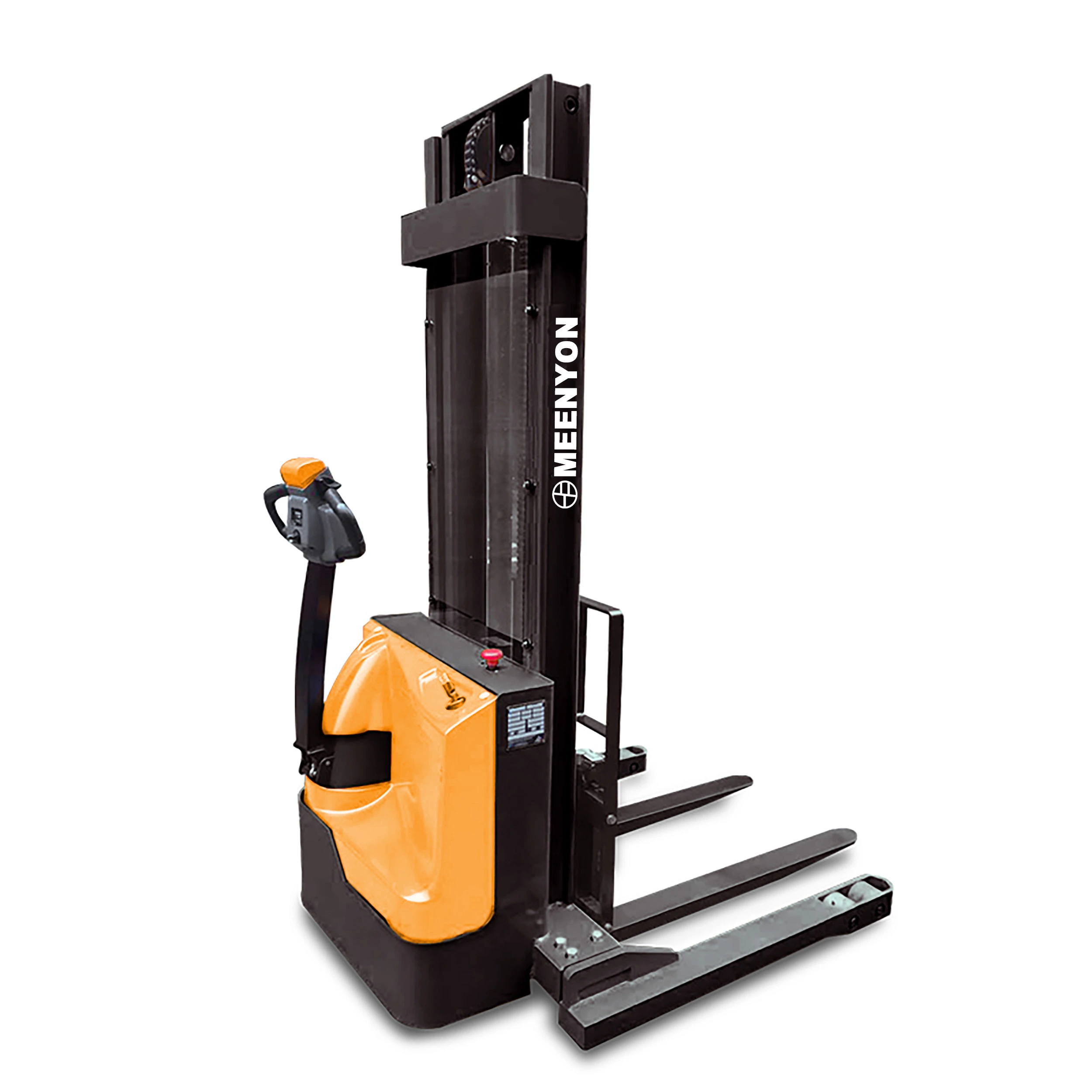 Gerbeur électrique à fourche enjambant MES15-33DM, gerbeur de palettes de 1,5 tonne (à deux étages et à jambes larges) 1