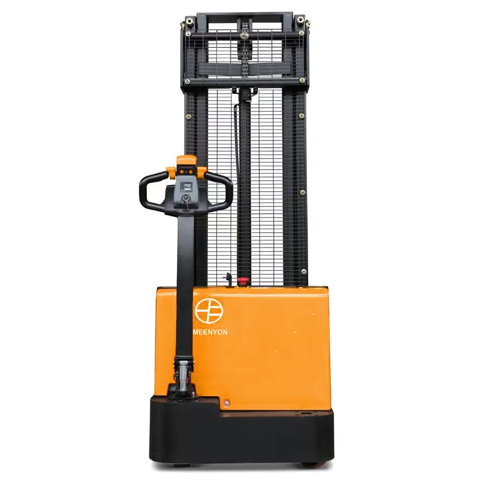 Battery Operated Hydraulic Stacker Electric Forklift Wholesale - Meenyon 2