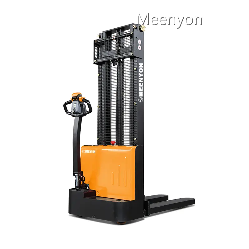 Battery Operated Hydraulic Stacker Electric Forklift Wholesale - Meenyon 1