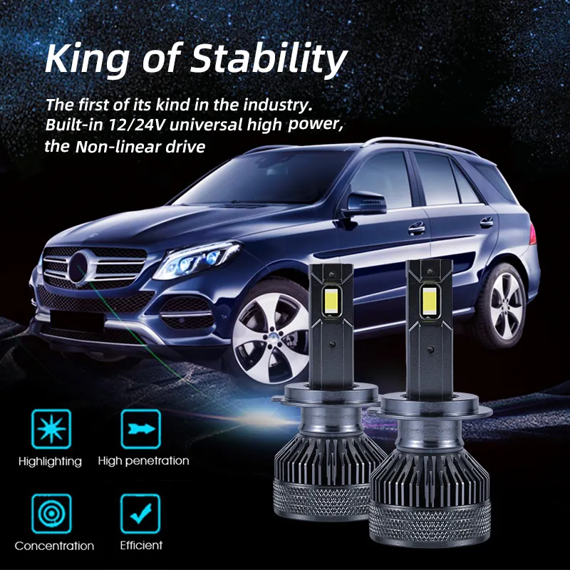 HAOXUNDA Car Head Light Bulb 6000Kwith Custom Services 2
