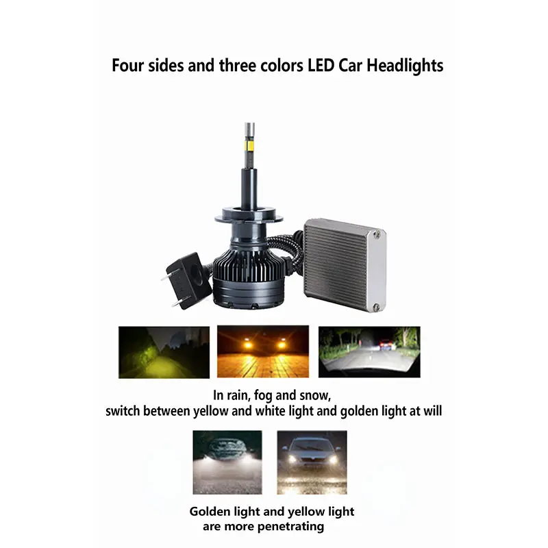 Enhance Your Visibility With Four-Sided LED Headlights For Optimal Safety On The Road 1