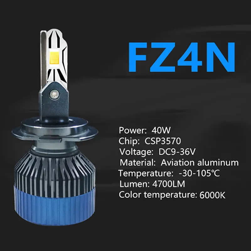 Auto Led Headlight Bulb Manufacturing for Automotive Lighting5000LM 4