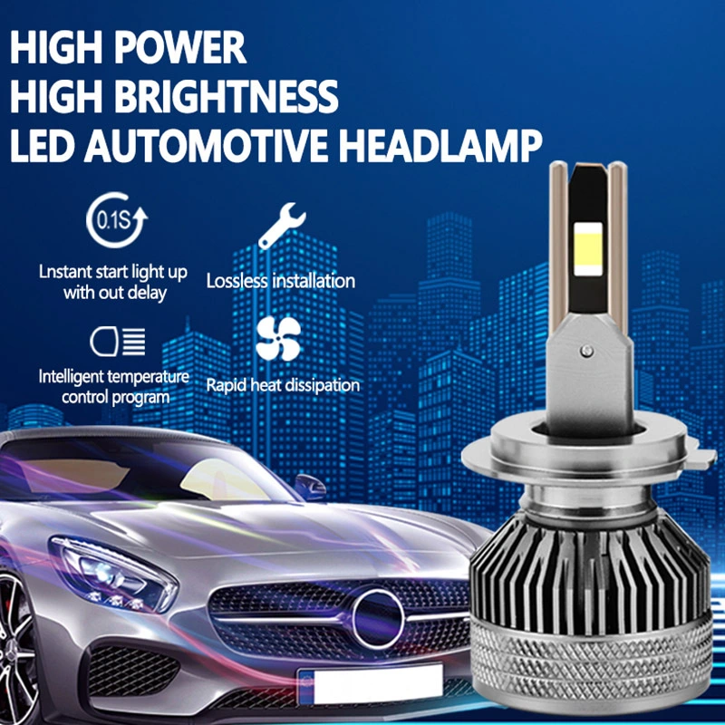 Built-in drive Double copper tube cooling High brightness automotive LED headlight bulb 1