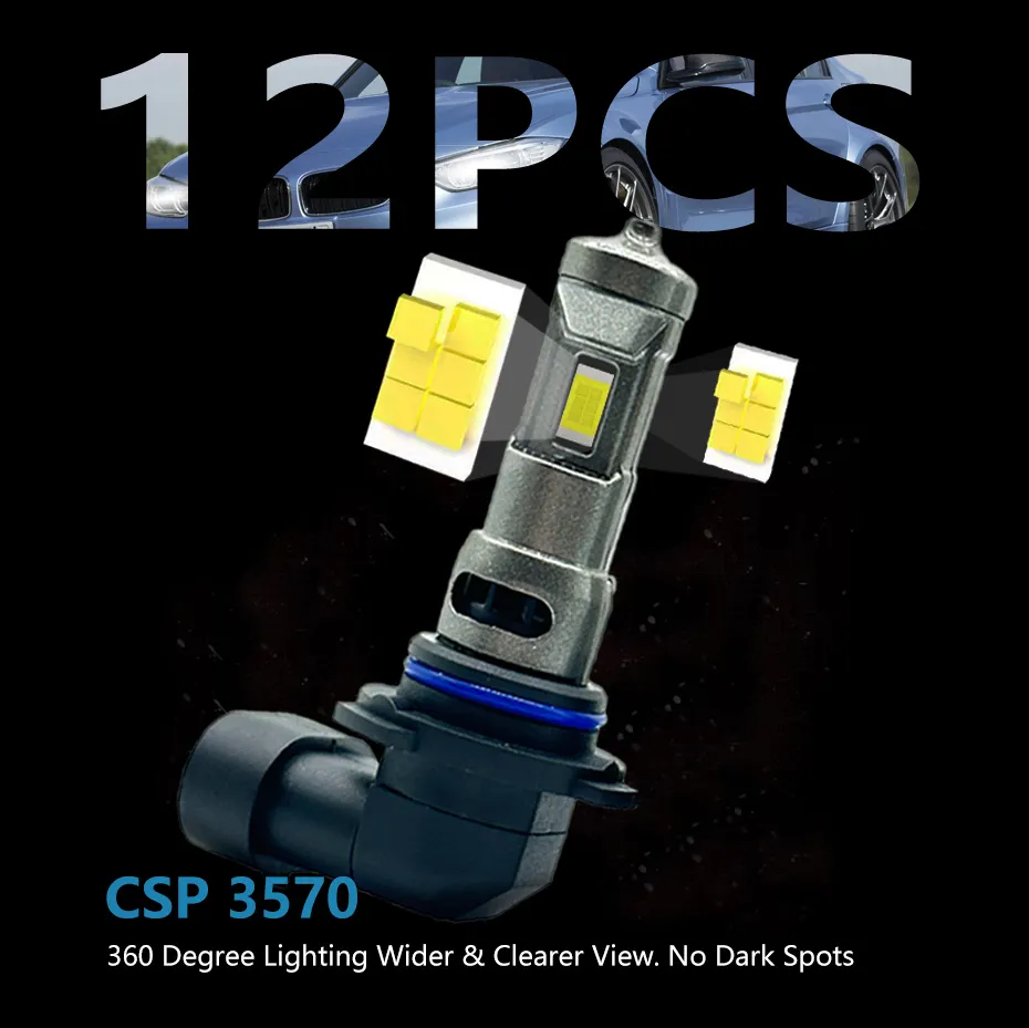 Led Auto Light Bulbs 3000LM HAOXUNDA 2