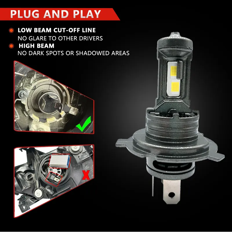 For Automotive Lighting Automotive Led Headlights Aviation Aluminum Alloy by HAOXUNDA 4