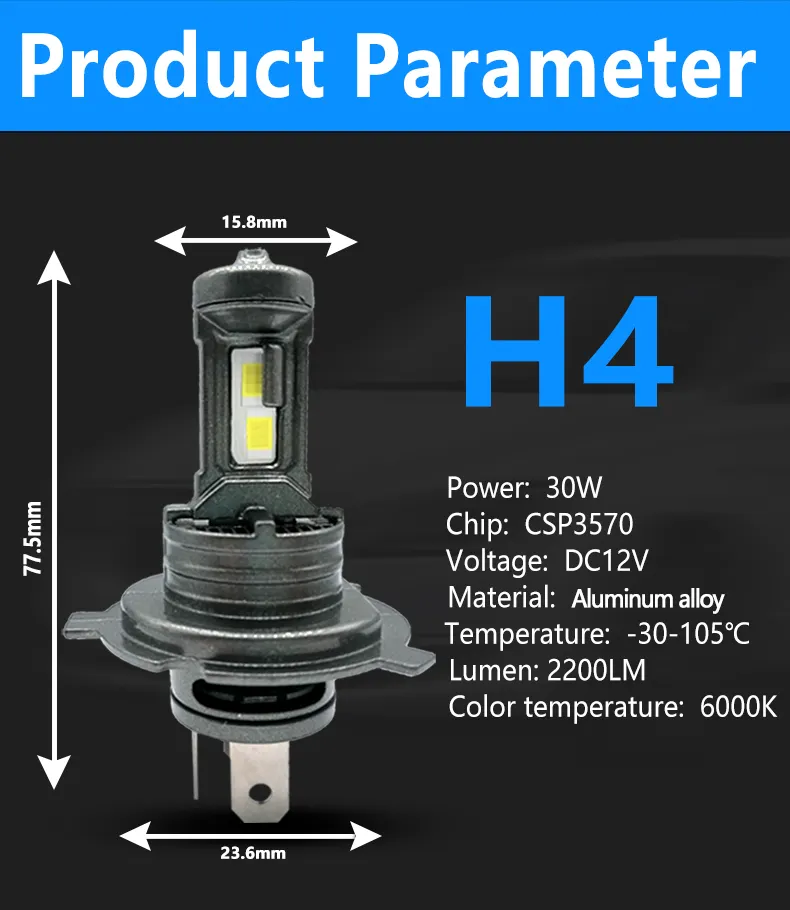 For Automotive Lighting Automotive Led Headlights Aviation Aluminum Alloy by HAOXUNDA 5